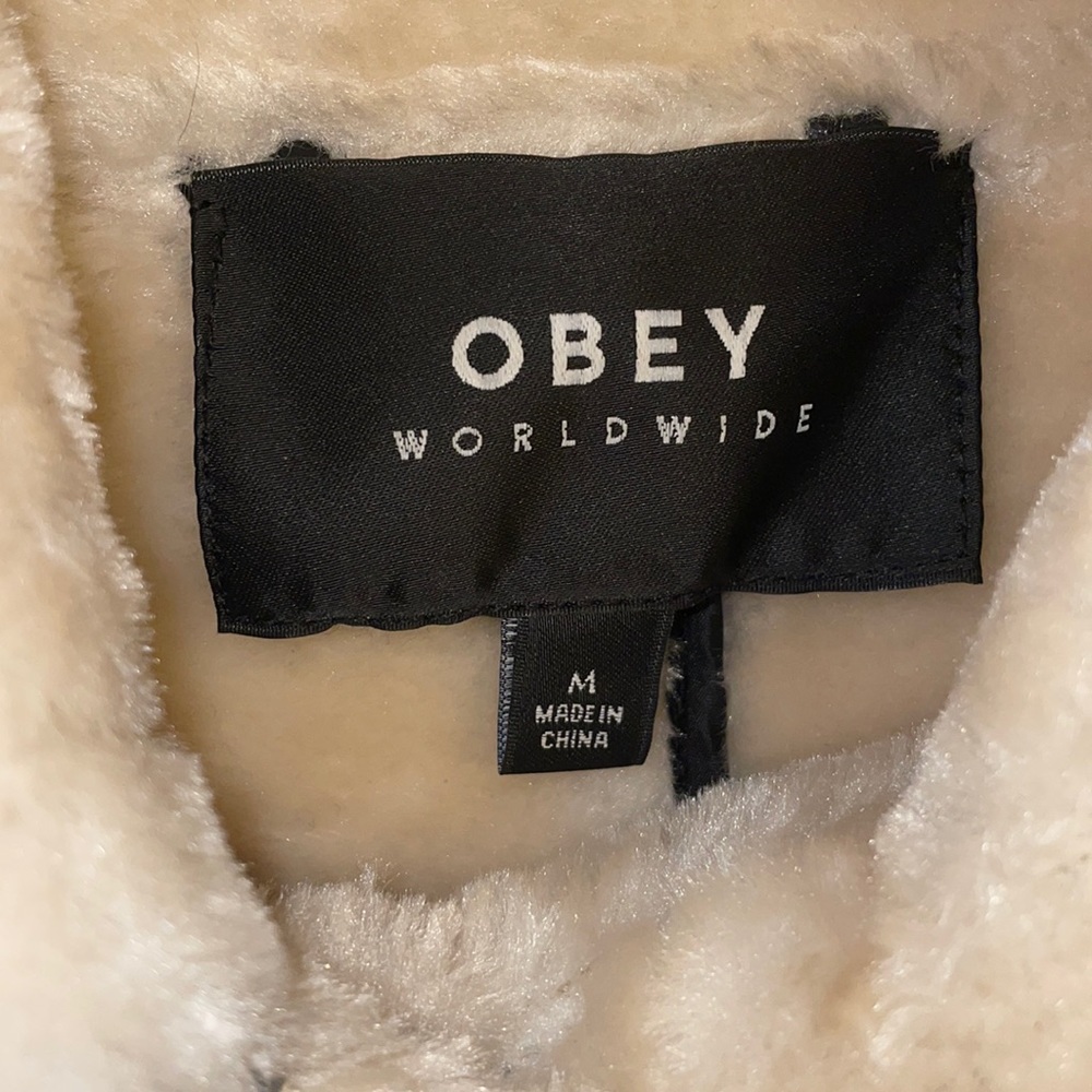 Obey leather jacket